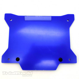 Blue trial bike number holder