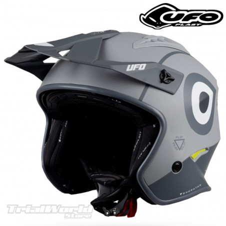 Casco UFO Sheratan gris Trial