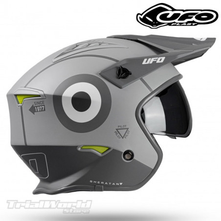 Casco UFO Sheratan gris Trial