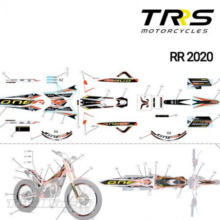 Adhesivo faro delantero TRRS Raga Racing RR 2021