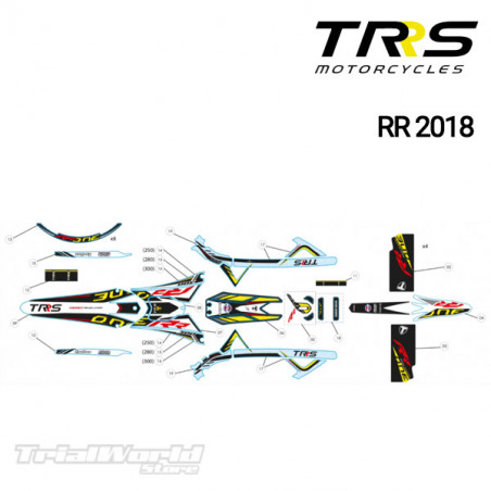 Adhesivo faro delantero TRRS Raga Racing RR 2018