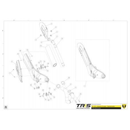 Casquillo soporte de escape TRRS