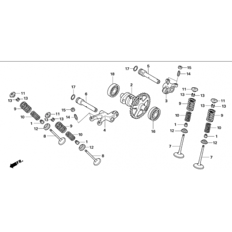 Cojinete de bolas radial 6201 Montesa 4RT