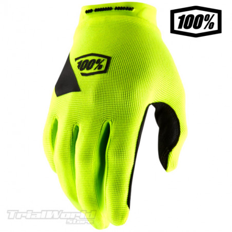 Guantes 100% RIDECAMP trial amarillo