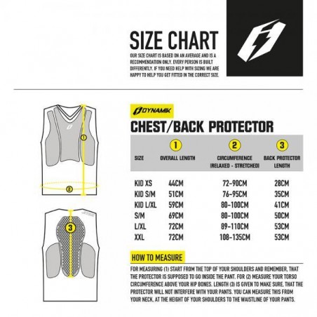 Protección espalda Jitsie Chestback Dynamic Trial