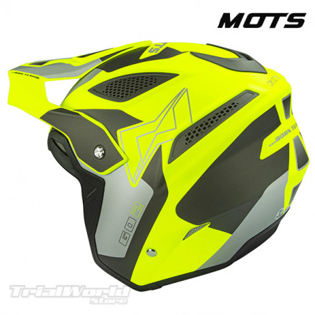 Casco de Trial MOTS Go2 ON amarillo