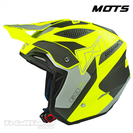 Casco de Trial MOTS Go2 ON amarillo