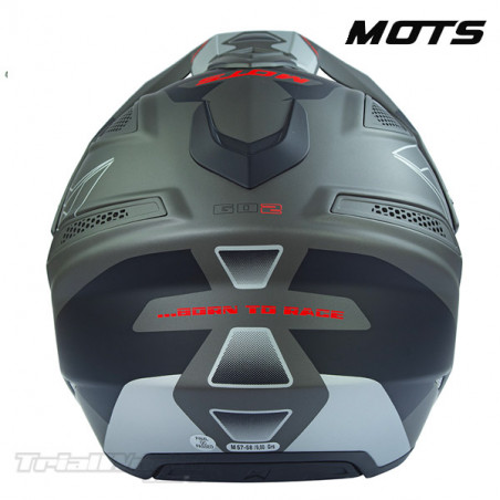 Casco de Trial MOTS Go2 ON negro 2022