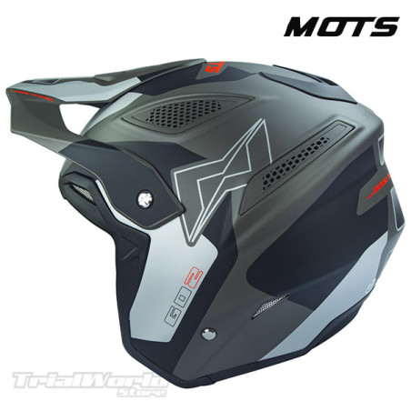 Casco de Trial MOTS Go2 ON negro 2022