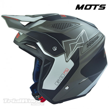 Casco de Trial MOTS Go2 ON negro 2022