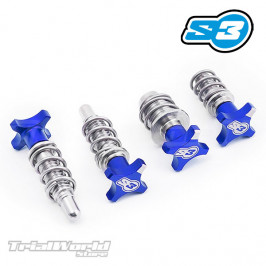 Kit reguladores de manetas BRAKTEC azul S3 Parts