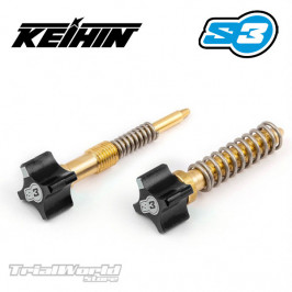 Carb adjusters Kit for KEIHIN PWK S3 Parts black