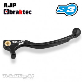 Long brake lever Trials S3 Parts black Braktec - AJP