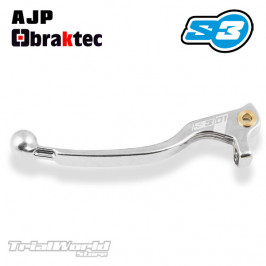 Maneta de embrague larga S3 Parts gris para Braktec y AJP