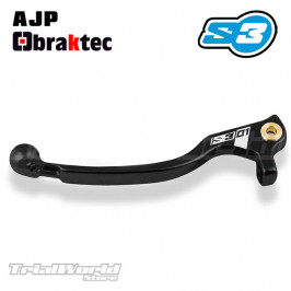 Long clutch lever Trials S3 Parts black Braktec - AJP