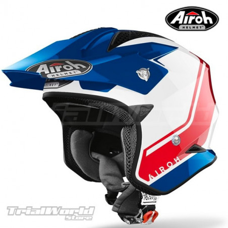 Casco Trial Airoh TRR S Blue - Red GLOSS