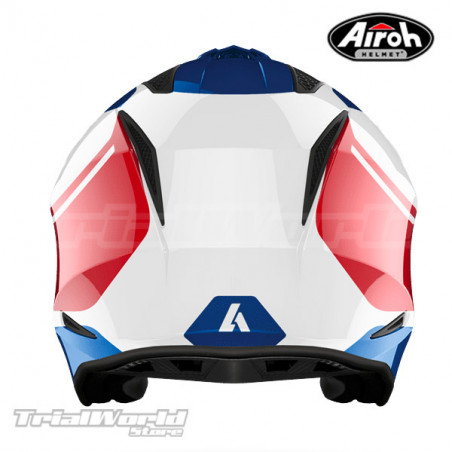 Casco Trial Airoh TRR S Blue - Red GLOSS