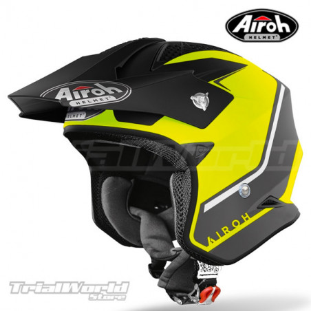 Helmet Airoh TRR S Yellow - Black GLOSS Trial