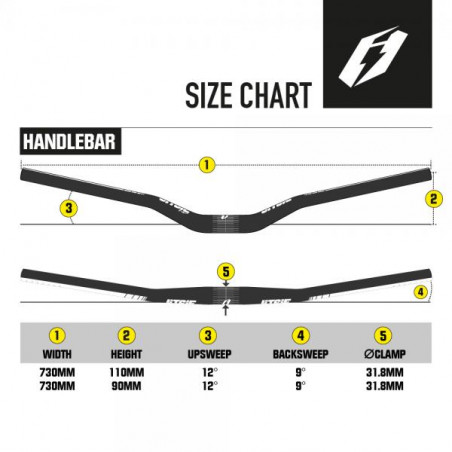 Manillar de carbono Race 31,8 MM