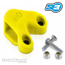 Yellow S3 chain tensioner guide for trial bikes