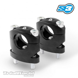 Adjustable handlebar clamp Black S3 Parts