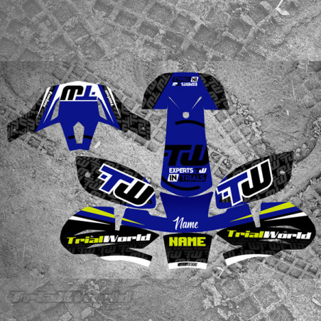 Adhesivos para Casco trial Hebo Zone 4 - SHERCO Inspired