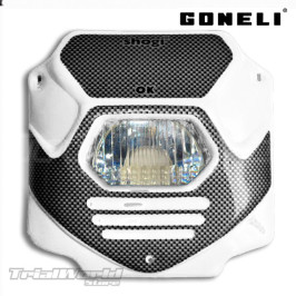 Classic trial headlight Goneli white