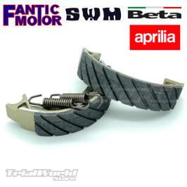 Zapatas freno tambor delantero Fantic Trial, Aprilia TX, Beta y SWM TL