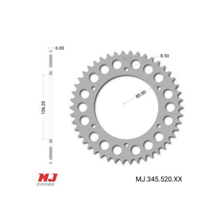 Rear sprocket Beta TR 33 - TR 35 - Beta Zero y Fantic Trial