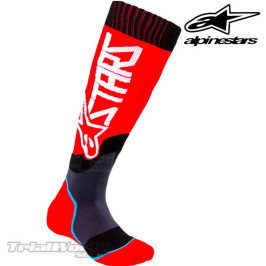 Calcetines Alpinestars offroad Plus-2 rojo