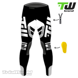 TW PRIME grey trial pants designed by Trialworld