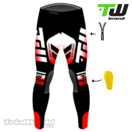 Pantalón trial TW Prime rojo designed by Trialworld