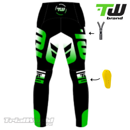 Pantalón trial TW Prime verde designed by Trialworld