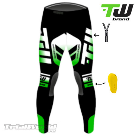 Pantalón trial TW Prime verde designed by Trialworld