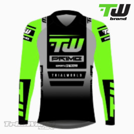 Green trial shirt TW Prime designed by Trialworld