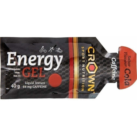 Gel energético Crown Sport Nutrition con cafeína sabor cola