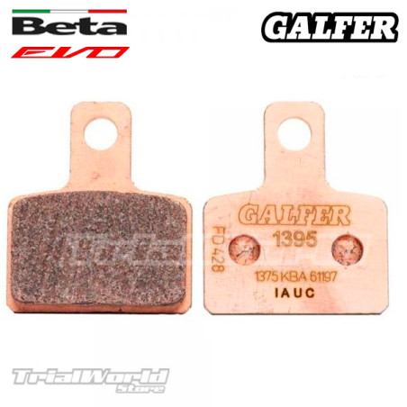 Rear Brake Pads for Beta EVO GALFER Sintered FD428 - G1395