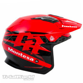 Casco Trial Hebo Zone 5 AIR Montesa Classic rojo