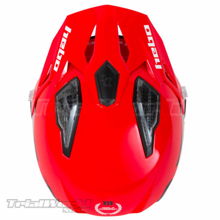 Casco Trial Hebo Zone 5 AIR Montesa Classic rojo