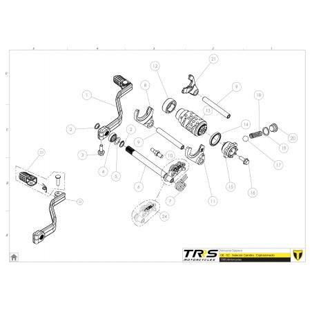 Muelle selector de marchas cambio TRRS