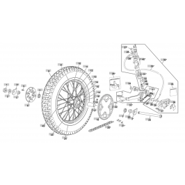 Latiguillo de freno trasero Sherco ST y Scorpa Sc desde 2023