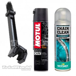 Offroad & trial bike chain cleaning kit