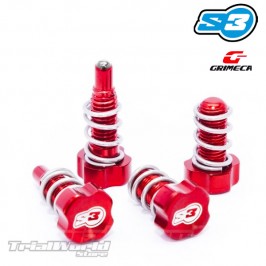 Kit handlebar adjusters S3 Parts red Beta EVO