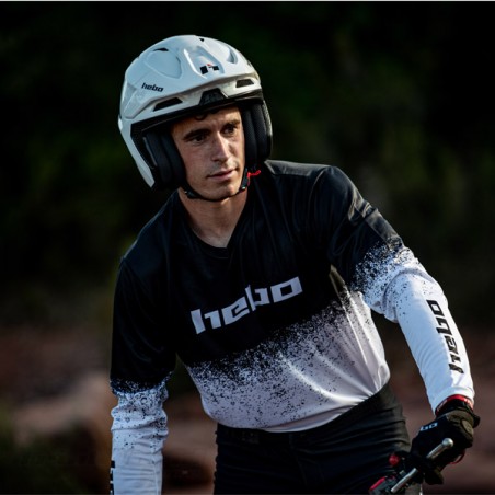 Camiseta Hebo PRO Trial V Dripped blanco