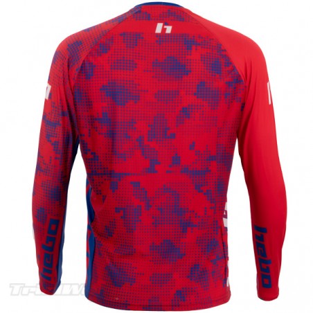 Camiseta Hebo RACE PRO rojo y azul