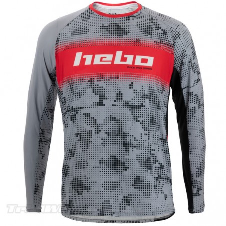 Jersey Hebo RACE PRO Trial grey and red