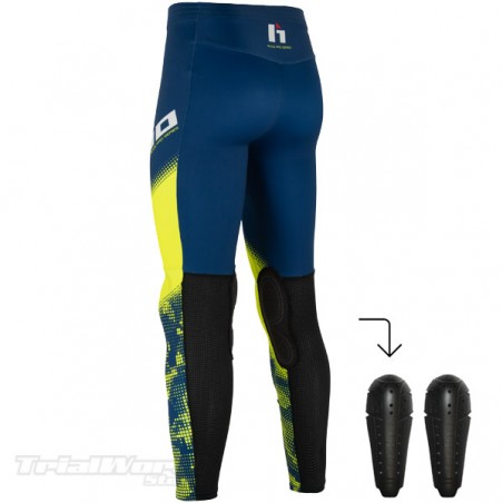 Pantalón Hebo RACE PRO TRIAL azul y amarillo