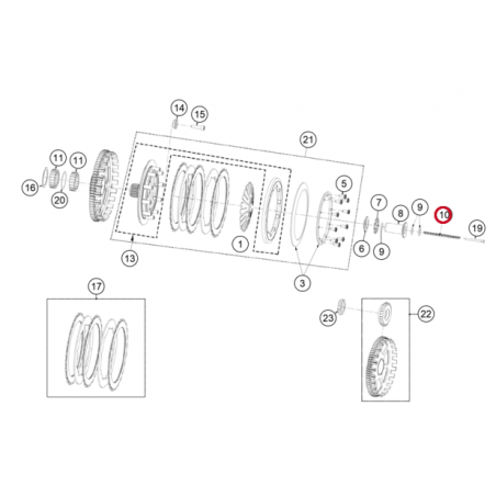 Clutch piston spring GASGAS TXT since 2019