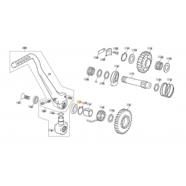 Casquillo pedal de arranque Sherco y Scorpa