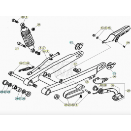 Complete trial chain tensioner Beta REV 80cc y EVO 80cc